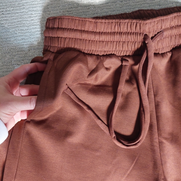 Zenana Chocolate Brown Wide Leg Lounge Set - Picture 5 of 12